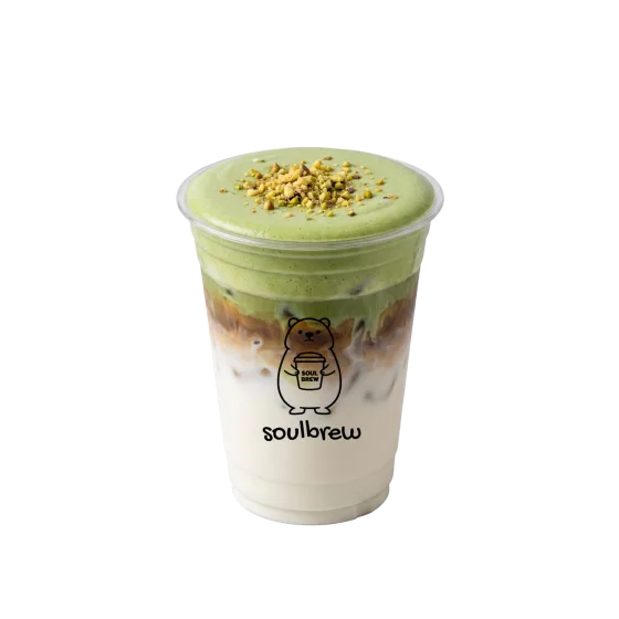 Pistachio Latte, a Soulbrew loyalty reward